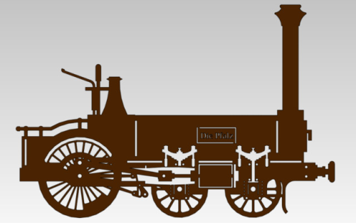 Crampton Lokomotive "Die Pfalz"