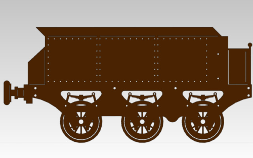 Crampton Lokomotive "Die Pfalz" Tender